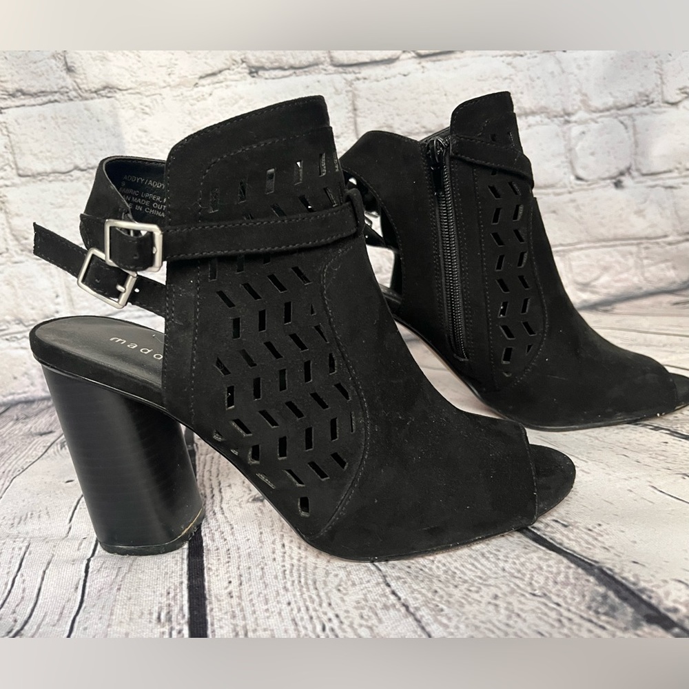 Madden Girl Open Toe Bootie Heels